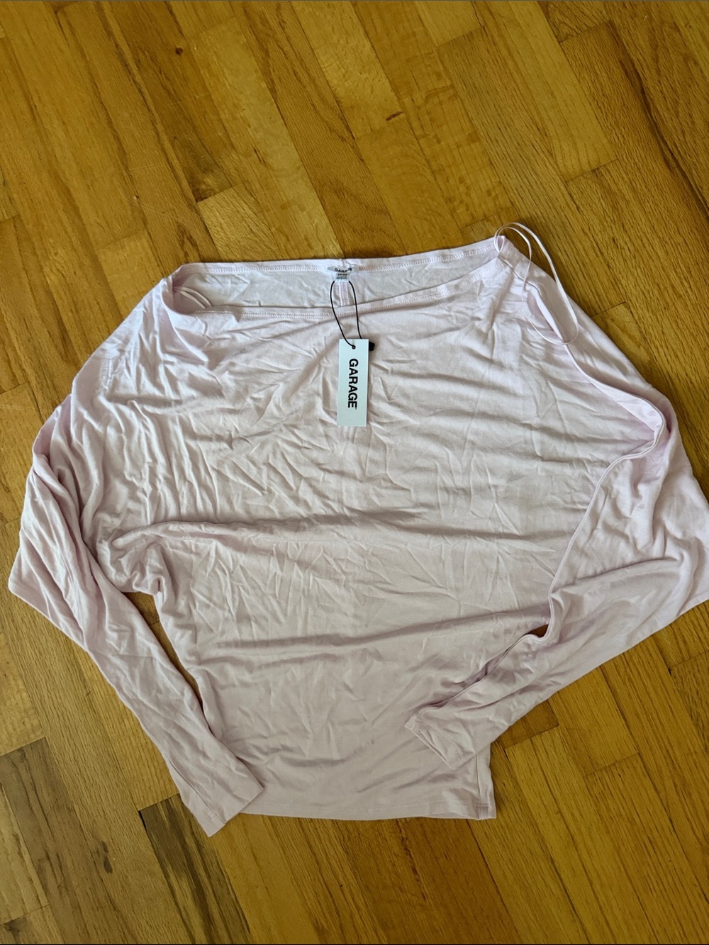 Garage baby pink off shoulder top